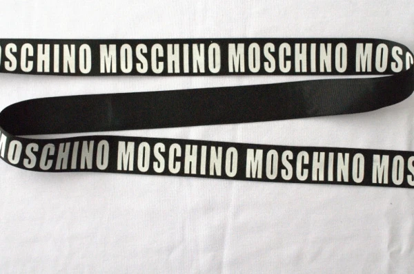Тесьма репсовая Логотип Moschino 2