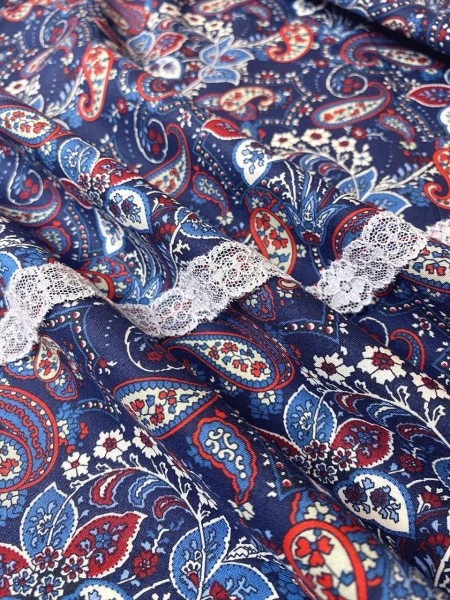 Батист ПЕЙСЛИ на синем