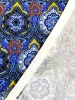 Трикотаж ВОСТОЧНЫЙ ОРНАМЕНТ синий ткань