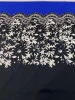 Хлопок КРУЖЕВО на синем