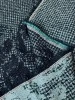 Твид костюмный КУПОН С УЗОРОМ бирюза 