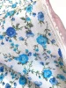 Вискоза ЦВЕТЫ ПРОВАНСА бирюза