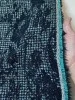 Твид костюмный КУПОН С УЗОРОМ бирюза 