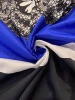 Хлопок КРУЖЕВО на синем