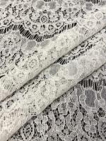 Кружевное полотно "Морской прибой"  молочный Кружевное полотно "Морской прибой"  молочный ткань