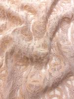 Кружевное полотно ЛОГО пудра Кружевное полотно ЛОГО пудра ткань