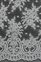 Кружевное полотно Ажурный купон молочный 1 Кружевное полотно Ажурный купон молочный 1