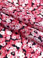 Батист МЕЛКИЕ ЦВЕТОЧКИ красные