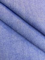 Шерсть костюмная ЕЛОЧКА голубая ткани