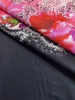 Хлопок КРУЖЕВО на фуксии