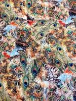 Штапель РОСКОШНЫЙ ПАВЛИН песочный