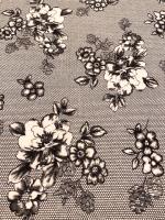 Трикотаж ЦВЕТЫ НА КРУЖЕВЕ полотно
