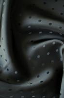 Ткань подкладочная Горошки цвет черный 1