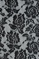 Кружевное полотно ЦВЕТОЧКИ РОЗ черный