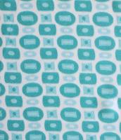 Креп плательно - блузочный КУБИКИ бирюза