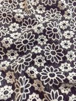 Кружевное полотно ЦВЕТОЧНОЕ АССОРТИ белый Кружевное полотно ЦВЕТОЧНОЕ АССОРТИ белый ткань