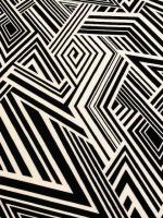 Трикотаж "Черно - белая геометрия"