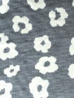 Трикотаж ЦВЕТЫ В СТИЛЕ PRADA серый полотно