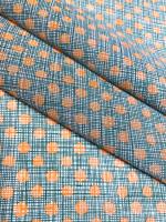 Батист ГОРОШКИ оранжевые