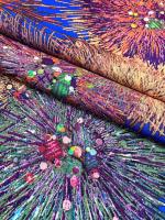 Штапель ФЕЙЕРВЕРК фон васильковый