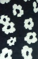 Трикотаж ЦВЕТЫ В СТИЛЕ PRADA черный полотно