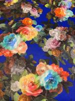 Трикотаж (Водолаз) "Модный приговор" синий трикотажная ткань 