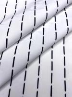 Хлопок ЛИНИИ ПУНКТИРНЫЕ на белом