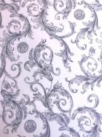 Курточная ткань ЗАВИТКИ Серый