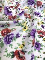 Вискоза АЛЬПИЙСКИЕ ЦВЕТОЧКИ фиолетовые