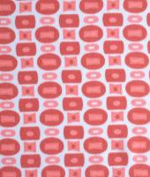 Креп плательно - блузочный КУБИКИ коралл