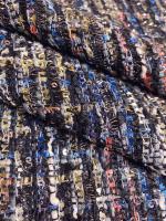 ткани Твид (Шанель) ЧЕРНЫЙ МЕЛАНЖ.