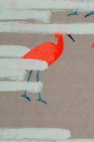 Креп плательно - костюмный Фламинго основной фон бежевый 1