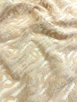 Кружевное полотно ЛОГО беж Кружевное полотно ЛОГО беж ткань