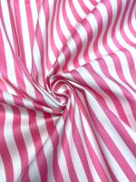 Сорочечная ткань ПОЛОСКА розовая Barbie