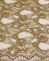 Кружевное полотно "Французские узоры" песочно - горчичный Кружевное полотно "Французские узоры" песочно - горчичный ткань