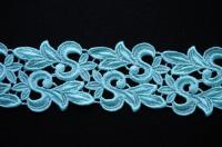 КУП-0063 Кружево макраме, нежная бирюза 1