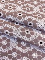 Хлопок плательно - костюмный С ПЕРФОРАЦИЕЙ