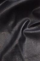 Искусственная КОЖА на тонкой трикотажной основе Чернильно-Черный