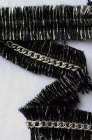 ТД-0029 Тесьма с цепочкой и с нитями серебристого люрекса 1