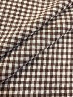 Шерсть костюмная КЛЕТОЧКА шоколадная ткани