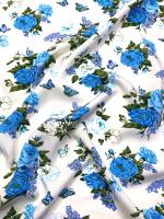 Штапель БУКЕТЫ ИЗ БИРЮЗОВЫХ РОЗ