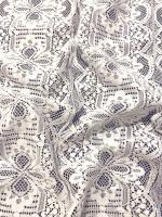 Кружевное полотно ВИНТАЖНОЕ белое ткань