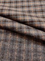 Ткань костюмная ТВИД серо - шоколадный ткани