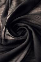 Крэш - шифон натуральный ЧЕРНЫЙ