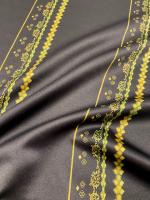 Креп ПОЛОСЫ С ОРНАМЕНТОМ