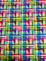 Штапель ПЛЕТЕНКА ЦВЕТНАЯ