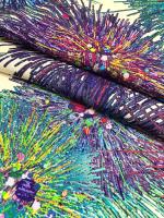 Штапель ФЕЙЕРВЕРК фон сливочный