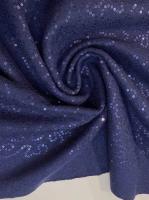 Лоден С ПАЙЕТКАМИ темно-синий ткани