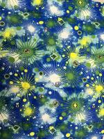 Стежка курточная Разноцветный салют на синем фоне 1