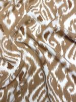 Штапель ИКАТ бежевый